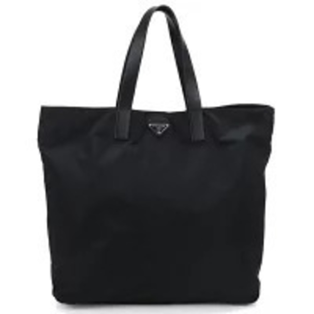 Prada Tote Tessuto Saffiano Bag Black